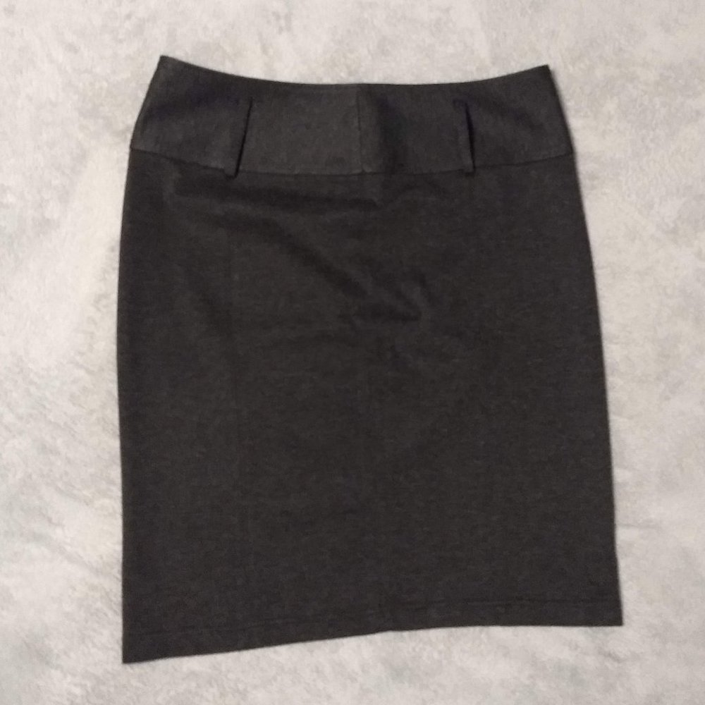 Kenneth Cole Reaction Charcoal Gray Pencil Skirt with Belt Loops, Size 12, EUC!